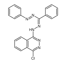 1-(4-chloro-phthalazin-1-yl)-3,5-diphenyl-formazan Structure