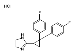2-[2,2-bis(4-fluorophenyl)cyclopropyl]-4,5-dihydro-1H-imidazole,hydrochloride结构式