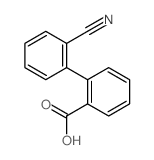 [1,1'-Biphenyl]-2-carboxylicacid, 2'-cyano- Structure