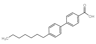 4-(4'-庚基苯基)苯甲酸结构式