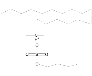 dimethyl hexadecyl ammoium butayl sulfate structure