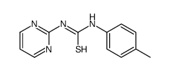 1-(4-methylphenyl)-3-pyrimidin-2-ylthiourea结构式