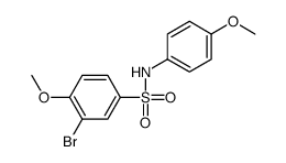 3-bromo-4-methoxy-N-(4-methoxyphenyl)benzenesulfonamide Structure