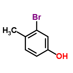 3-溴-4-甲基苯酚结构式