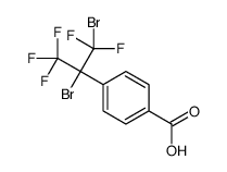 4-(1,2-dibromo-1,1,3,3,3-pentafluoropropan-2-yl)benzoic acid Structure