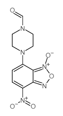 4-(7-Nitro-4-benzofurazanyl)-1-piperazinecarboxaldehyde 3-oxide Structure