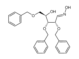 (Z)-2,3,5-tri-O-benzyl-D-ribose oxime Structure