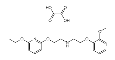 [2-(6-Ethoxy-pyridin-2-yloxy)-ethyl]-[2-(2-methoxy-phenoxy)-ethyl]-amine; compound with oxalic acid结构式