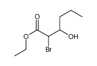 ethyl 2-bromo-3-hydroxyhexanoate结构式