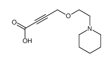 4-(2-piperidin-1-ylethoxy)but-2-ynoic acid Structure
