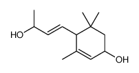 4-(3-hydroxybut-1-enyl)-3,5,5-trimethylcyclohex-2-en-1-ol结构式