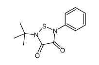 2-tert-butyl-5-phenyl-1,2,5-thiadiazolidine-3,4-dione结构式