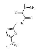 (NZ)-2-hydrazinyl-N-[(5-nitro-2-furyl)methylidene]-2-oxo-acetamide Structure