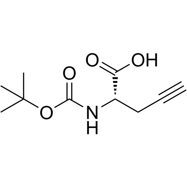 (S)-N-Boc-Propargylglycine Structure