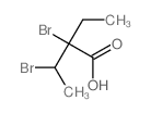 Butanoic acid,2,3-dibromo-2-ethyl- structure