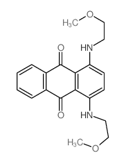 9,10-Anthracenedione, 1,4-bis[ (2-methoxyethyl)amino]- Structure