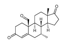 7α-methyl-3,17-dioxoandrost-4-en-19-al Structure