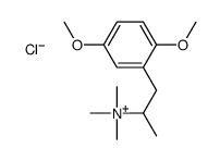 1-(2,5-dimethoxyphenyl)propan-2-yl-trimethylazanium,chloride Structure