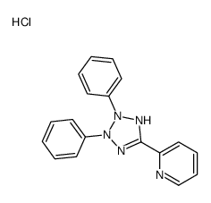 2-(2,3-diphenyl-1H-tetrazol-1-ium-5-yl)pyridine,chloride Structure