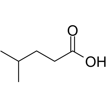 4-Methylpentanoic acid structure