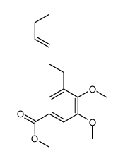methyl 3-hex-3-enyl-4,5-dimethoxybenzoate结构式