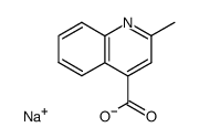 2-methyl-quinoline-4-carboxylic acid, sodium salt Structure