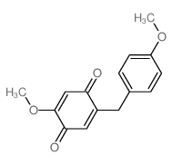 2-methoxy-5-[(4-methoxyphenyl)methyl]cyclohexa-2,5-diene-1,4-dione Structure