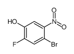 4-溴-2-氟-5-硝基苯酚结构式