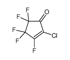 2-chloro-3,4,4,5,5-pentafluorocyclopent-2-en-1-one结构式