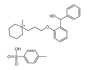 4-methylbenzenesulfonic acid,[2-[3-(1-methylpiperidin-1-ium-1-yl)propoxy]phenyl]-phenylmethanol结构式