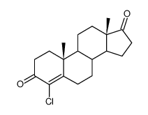 (9β,10α)-4-氯-4-雄烯-3,17-二酮结构式