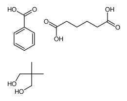 己二酸与2,2-二甲基-1,3-丙二醇苯甲酯的聚合物结构式