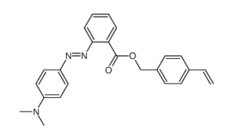 2-(4-Dimethylamino-phenylazo)-benzoic acid 4-vinyl-benzyl ester Structure