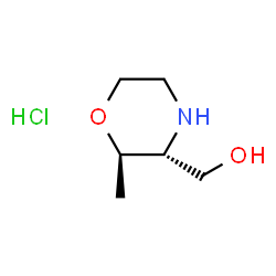 ((2R,3R)-2-甲基吗啉-3-基)甲醇盐酸盐结构式