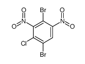 1,4-dibromo-2-chloro-3,5-dinitrobenzene Structure