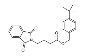 (4-tert-butylphenyl)methyl 4-(1,3-dioxoisoindol-2-yl)butanoate Structure
