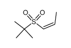 (Z)-tert-butyl 1-propenyl sulfone结构式