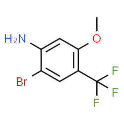 2-溴-5-甲氧基-4-三氟甲基苯胺结构式