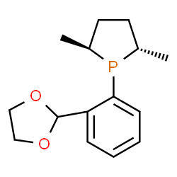 (2S,5S)-1-(2-(1,3-二氧戊环-2-基)苯基-2,5-二甲基磷杂环戊烷结构式