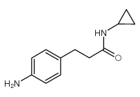 3-(4-aminophenyl)-N-cyclopropylpropanamide structure