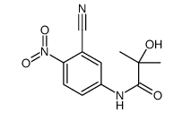 N-(3-cyano-4-nitrophenyl)-2-hydroxy-2-methylpropanamide Structure