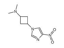 N,N-dimethyl-3-(4-nitroimidazol-1-yl)cyclobutan-1-amine Structure