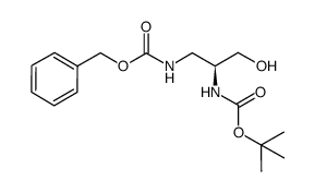 Nα-Boc-Nβ-ZL-2,3-二氨基丙烷-1-醇结构式
