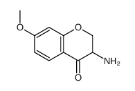 4H-1-Benzopyran-4-one,3-amino-2,3-dihydro-7-methoxy-(9CI)结构式