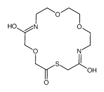 1,4,10-trioxa-13-thia-7,16-diazacyclooctadecane-8,12,15-trione Structure