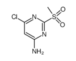 4-amino-6-chloro-2-methylsulphonylpyrimidine Structure
