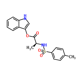 N-Tosyl-L-alanine 3-indoxyl ester structure