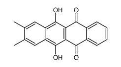 6,11-dihydroxy-8,9-dimethyltetracene-5,12-dione结构式