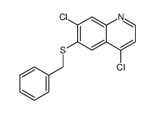 6-(benzylthio)-4,7-dichloroquinoline Structure