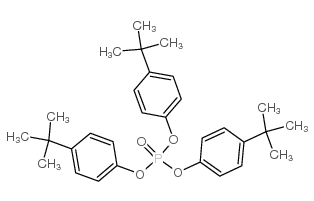 Phenol,4-(1,1-dimethylethyl)-, 1,1',1''-phosphate structure